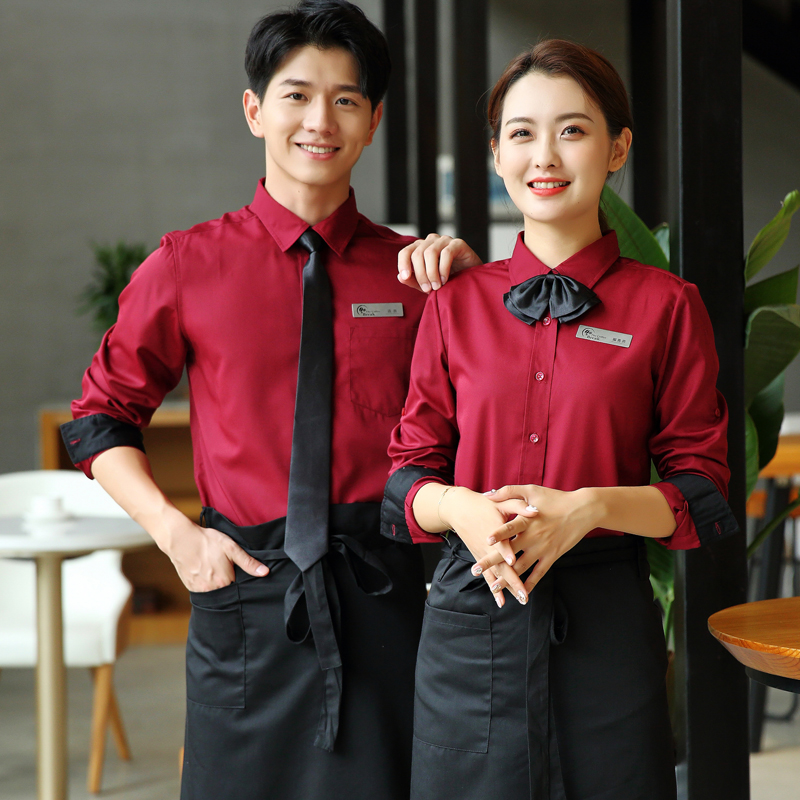 奶茶饭店火锅酒店服务员工作服配件领花领带西餐饮前台咖啡厅领花